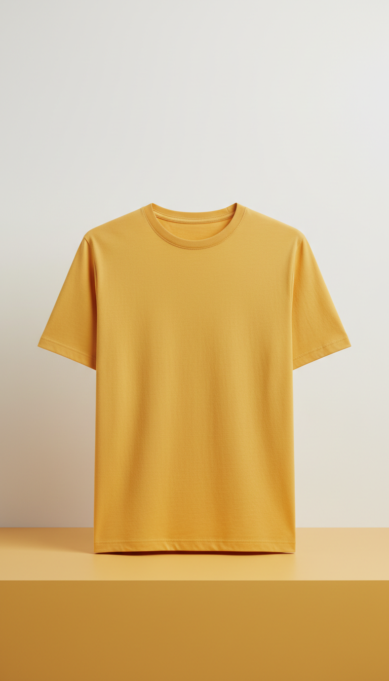 Camiseta algodón amarillo sunrise