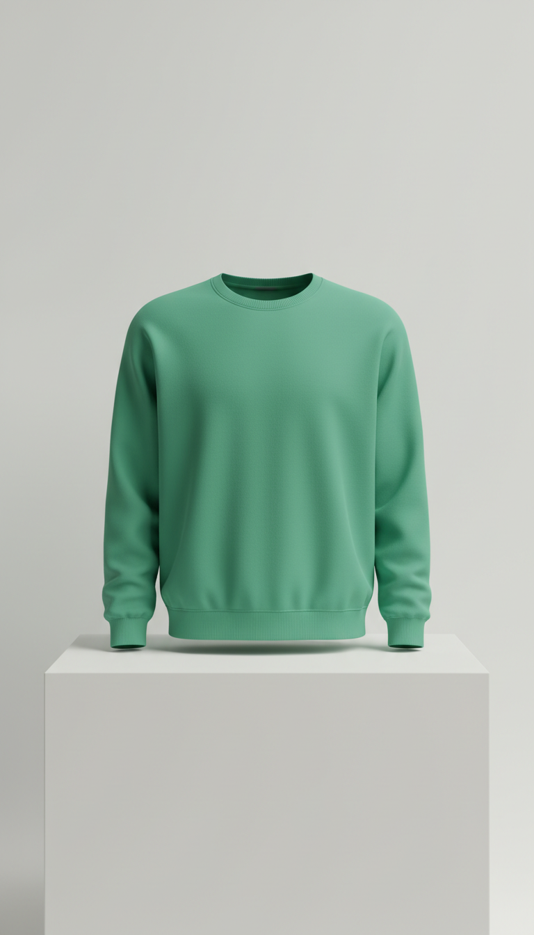 Suéter crewneck verde fresh
